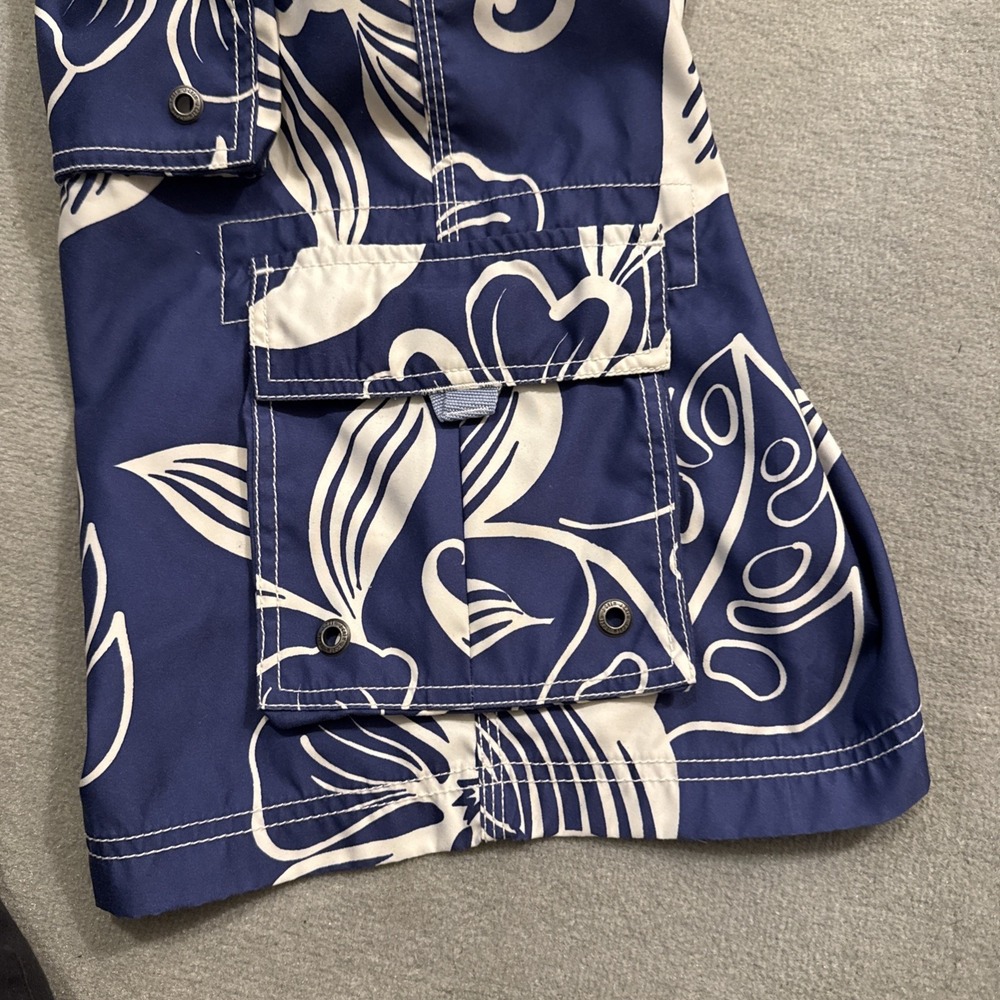 J. Crew Original Swimwear Floral Trunks Mens Size 32 Hawaiian Cruise Tropical - Picture 5 of 11